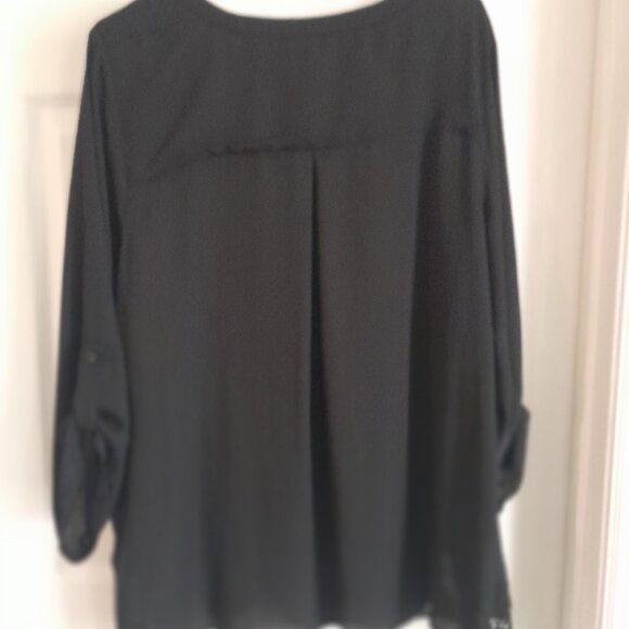 Zac & Rachel Black top sz 2X - Picture 5 of 5